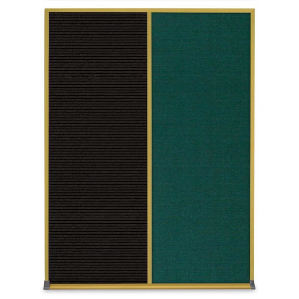 Single Door Radius Corkboard, 24"X36", B